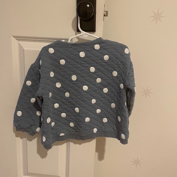 Zara quilted sweatshirt with tie bottom - Picture 2 of 3